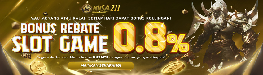 BONUS ROLLINGAN SLOT 0,8% SETIAP HARI 